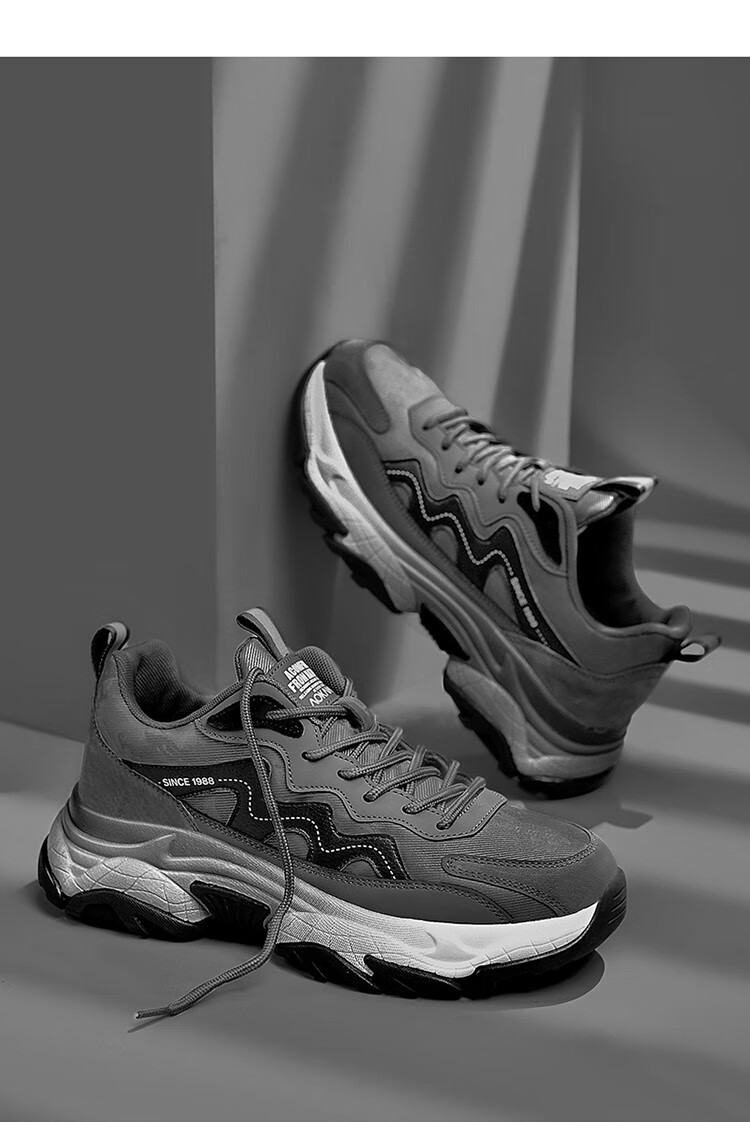 奥康老爹鞋男2022秋冬新品运动休闲鞋韩版潮流男鞋百搭厚底增高鞋子