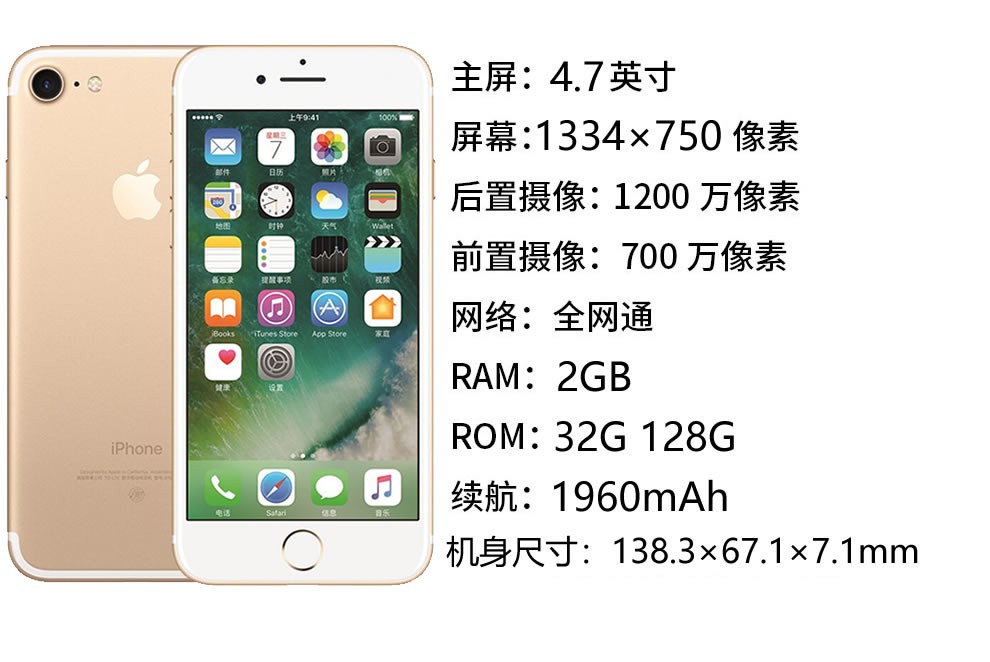 二手95新appleiphone7苹果7二手手机备用机国行4g全网通47英寸二手