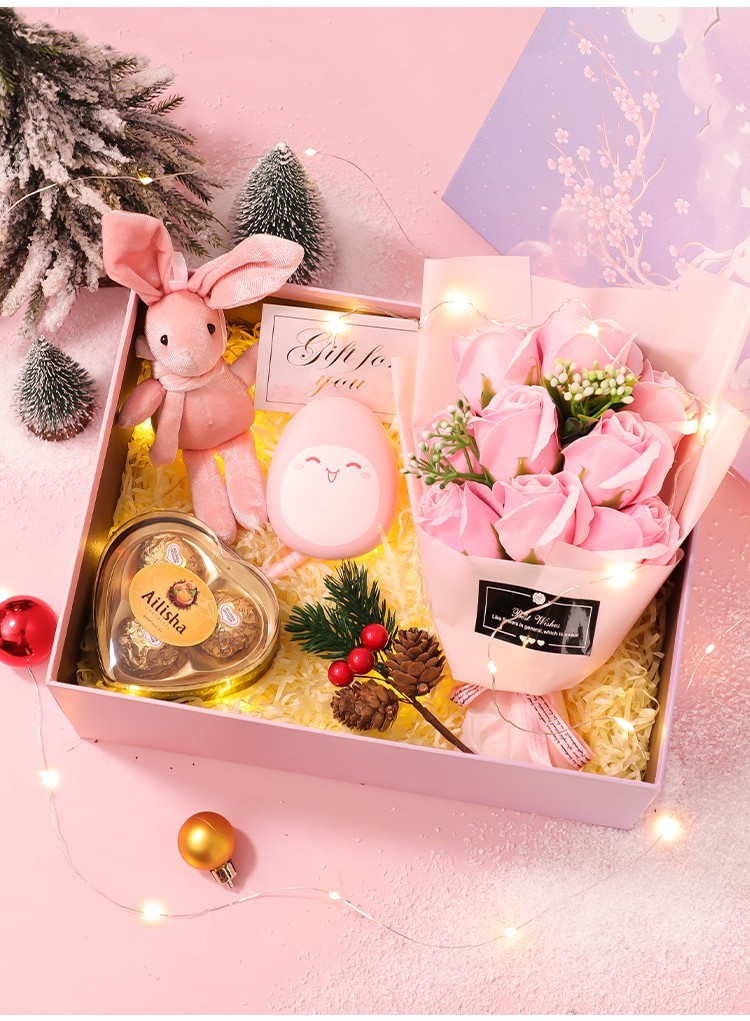 琉弦笙平安夜礼物圣诞节苹果礼盒平安果花束包装盒浪漫创意礼物送女友