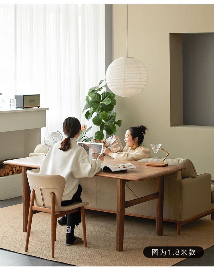 家客隆(jiakelong) 高端客厅大长书桌子工作台实木办公桌简约工作台长