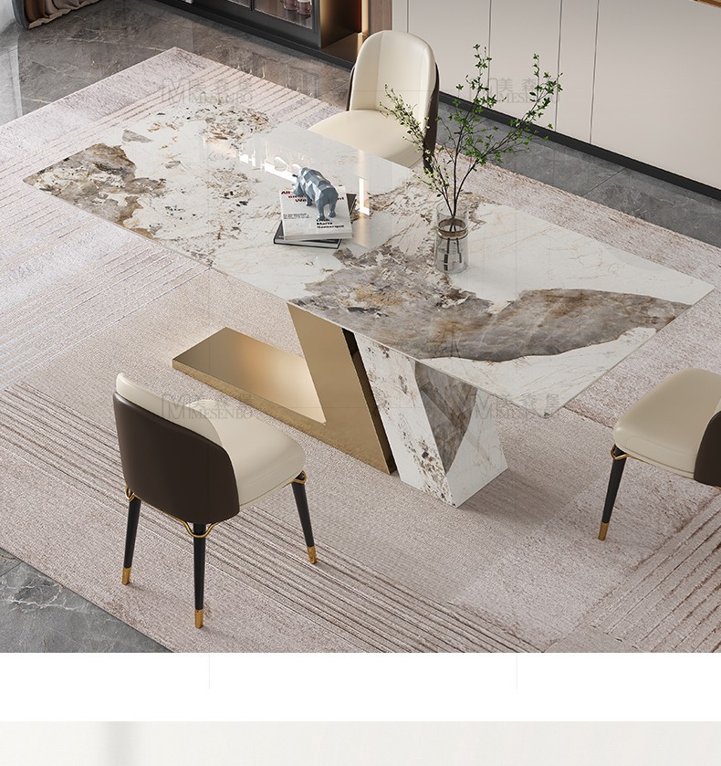 0m【设计师餐桌】 进口潘多拉亮光岩板【图片 价格 品牌 报