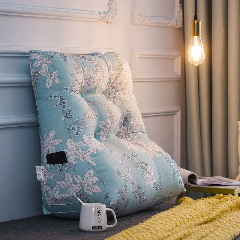 靠背垫床头靠垫床上靠枕沙发大靠背椅办公室腰靠背可拆洗大象长55cm