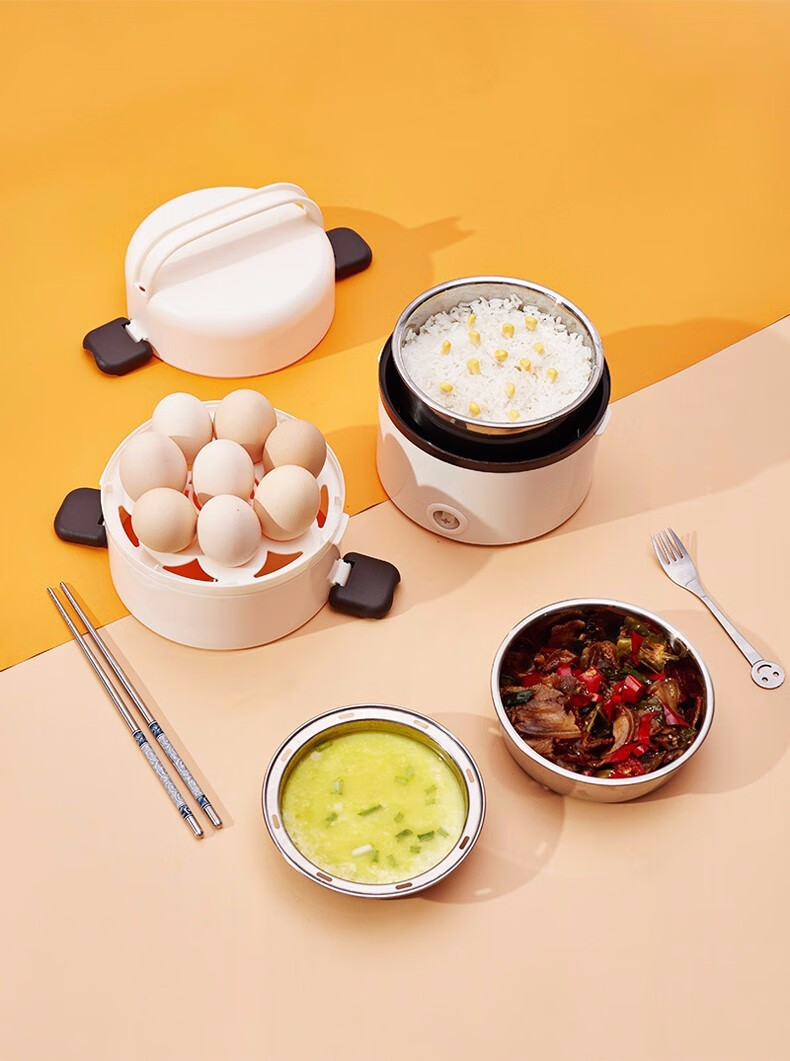 ichoice野营蒸煮饭盒加热多功能电热饭盒上班族蒸煮便当盒学生带饭