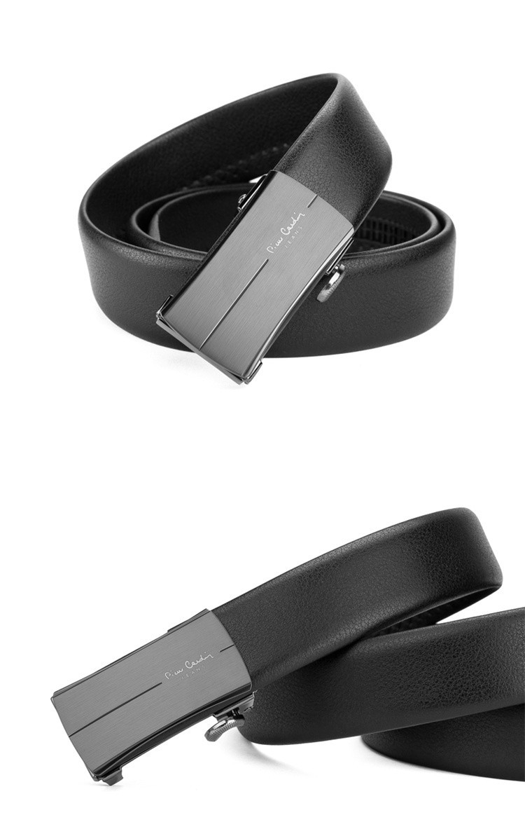 皮尔卡丹(pierre cardin)男士皮带真皮自动扣男腰带时尚头层牛皮整张