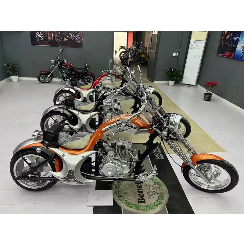 摩托车跑车美国大狗哈雷复古太子车陆地巡航改装巡洋舰宗申红色250cc