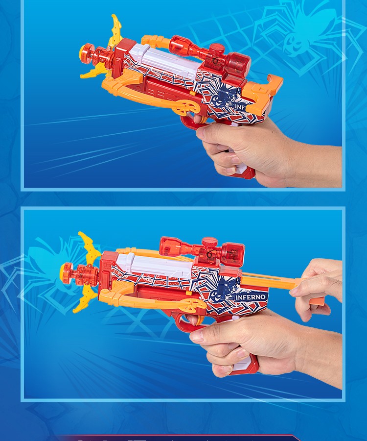 三宝(sanbao)爆射抓捕枪儿童玩具枪趣味花式对战磁吸闪电飞爪枪发射器