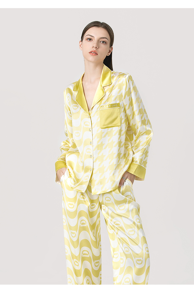 礼盒甄选dareone奢侈品女装reverse重磅真丝睡衣桑蚕丝家居服可外穿30