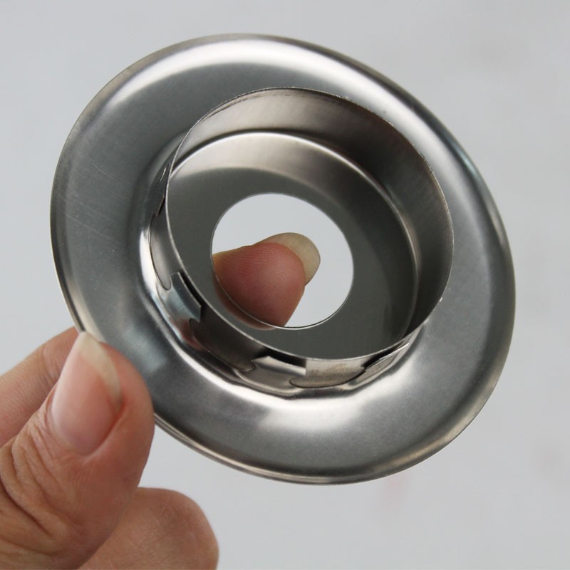 消防喷淋头装饰盖304装饰圈双碟可拆不锈钢喷淋头装饰下喷201dn15不锈