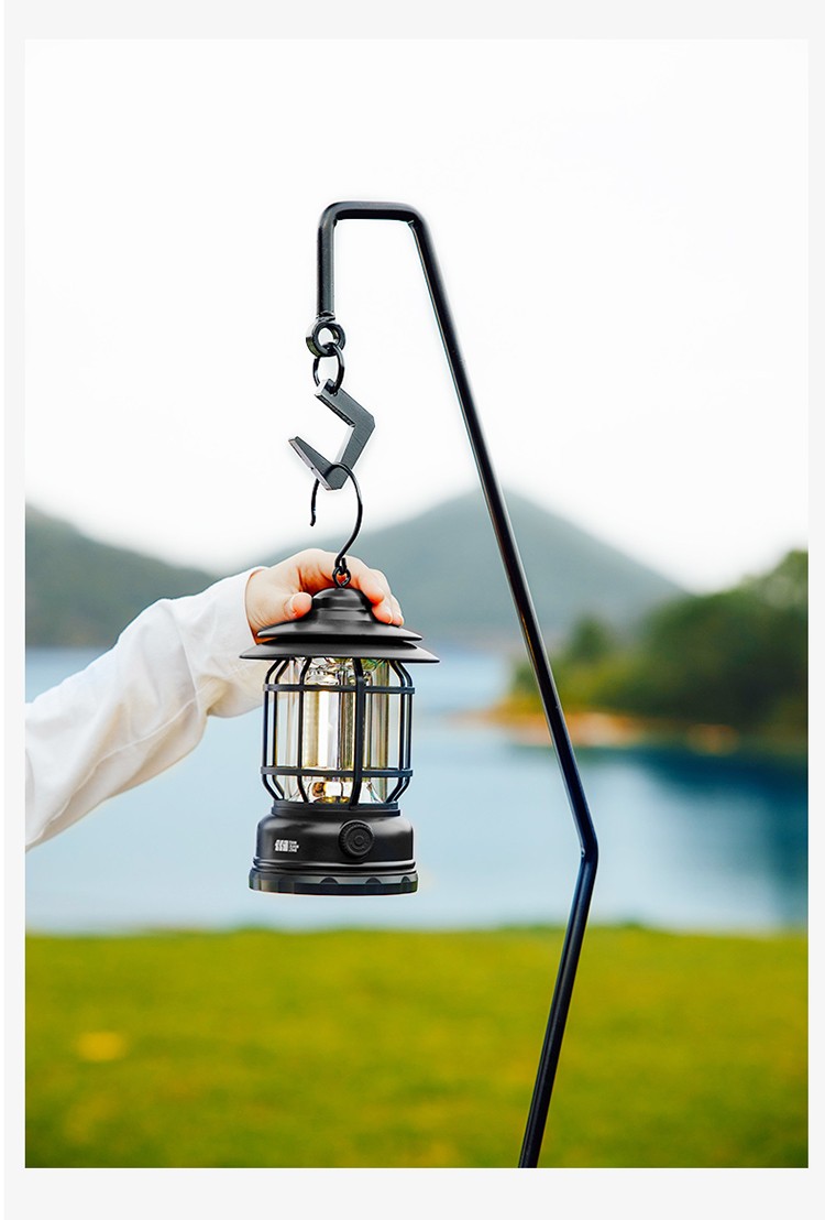 探险者tanxianzhe户外露营灯照明装饰充电帐篷灯复古手提野营营地灯