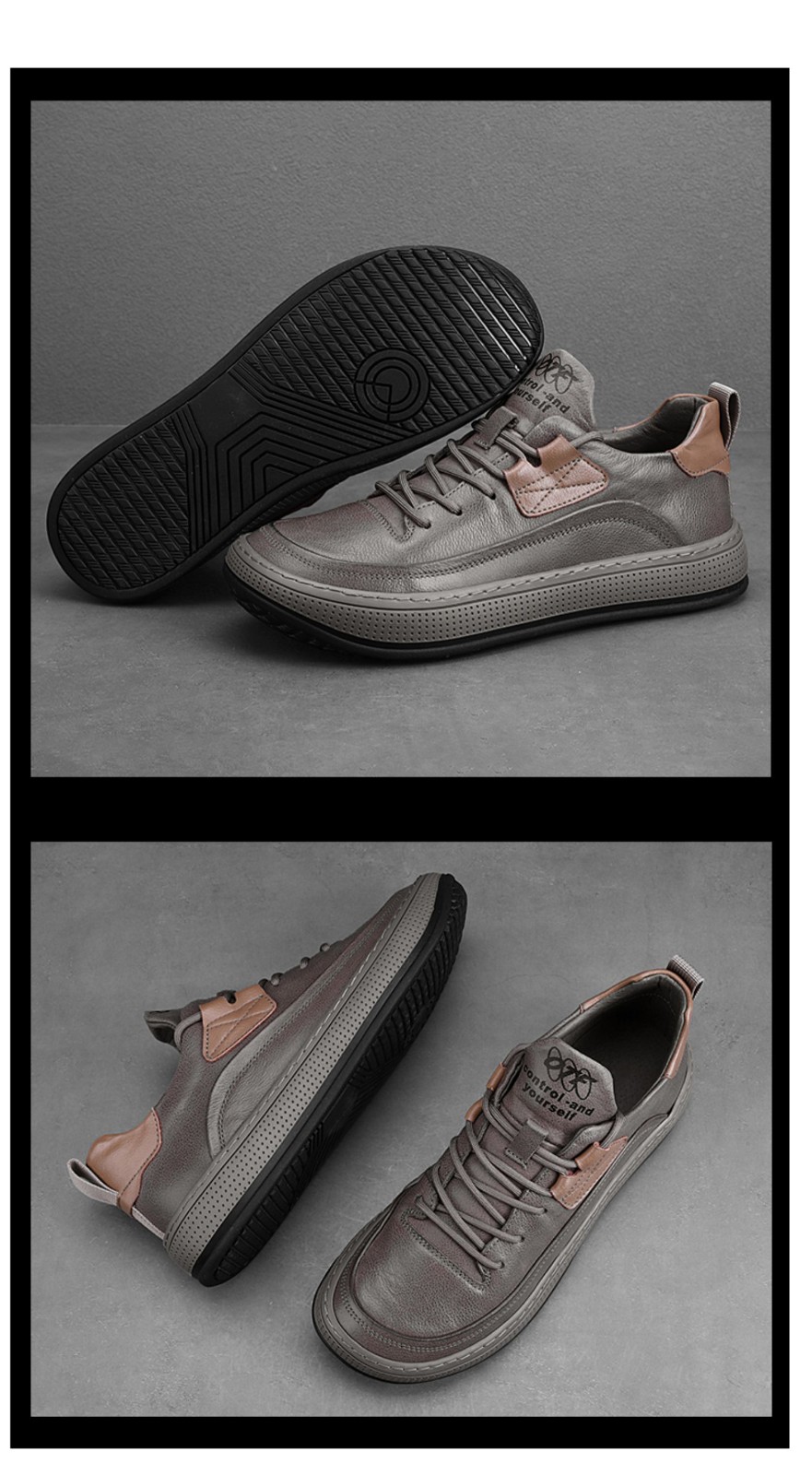 hangten欢腾休闲鞋男百搭2022春季新款潮流复古时尚板鞋男白色镂空40