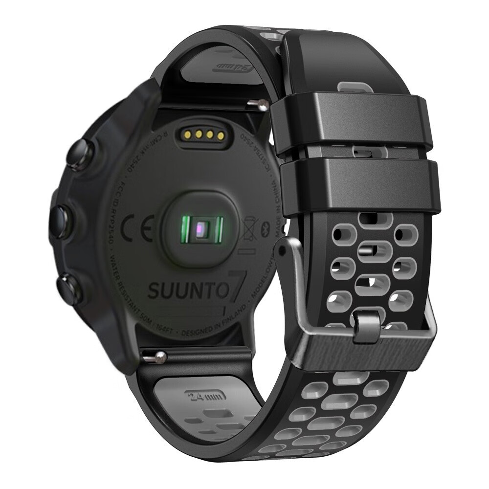 酷件 适用颂拓suunto 7 d5 松拓9 spartan sport手表三排孔硅胶表带