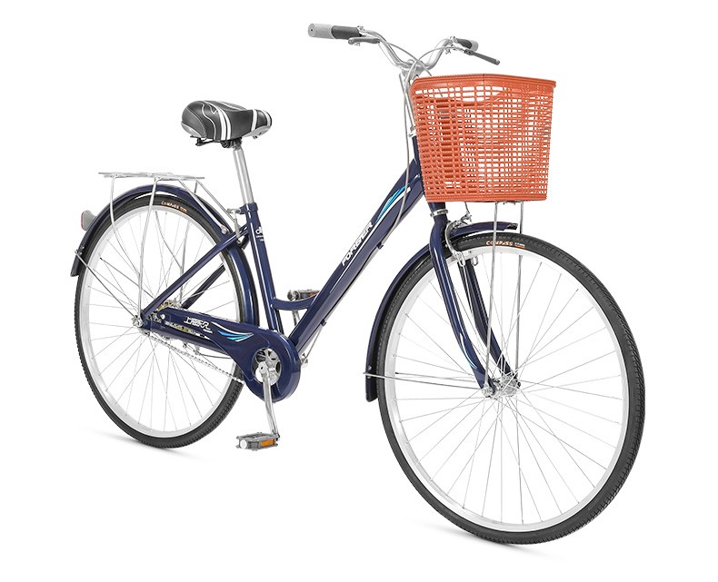 自行车26寸时尚女神通勤车后6速成人学生复古城市休闲代步买菜车单速