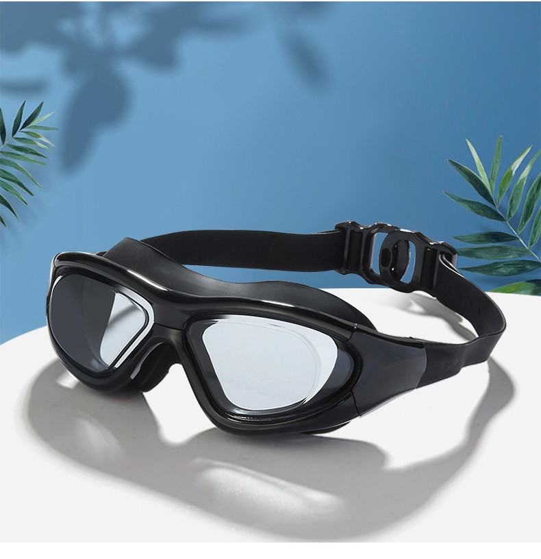 品牌游泳眼镜防水防雾透明高清男女式护目镜游泳装备舒适潜水大框泳镜