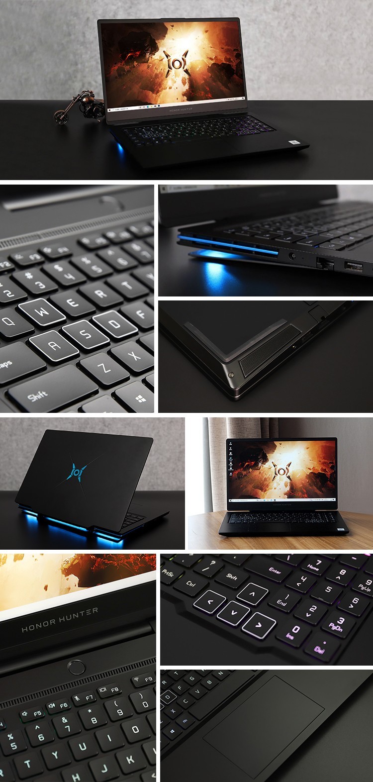 荣耀猎人游戏本v700161英寸游戏笔记本电脑2020新款轻薄便携作图编程