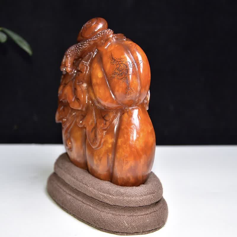 wj132珍藏精品 寿山石灯光冻田黄石【包罗万象】摆件【图片 价格 品牌
