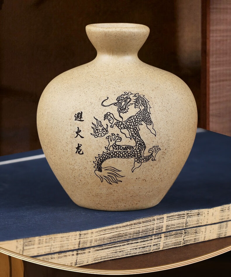 仟佰盾(chiefdon) 避火龙瓶陶土罐摆件厨房在西北角火烧天门化解陶罐