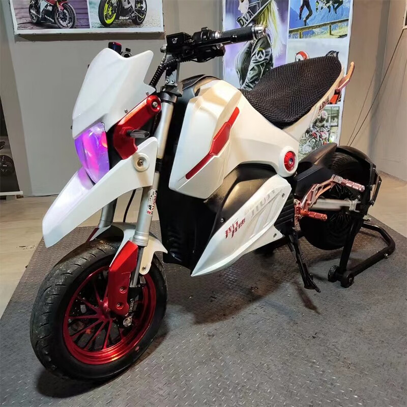 特价款小猴子电摩电动车摩托车m3m5成人72v高速大功率96v电瓶车 蓝白