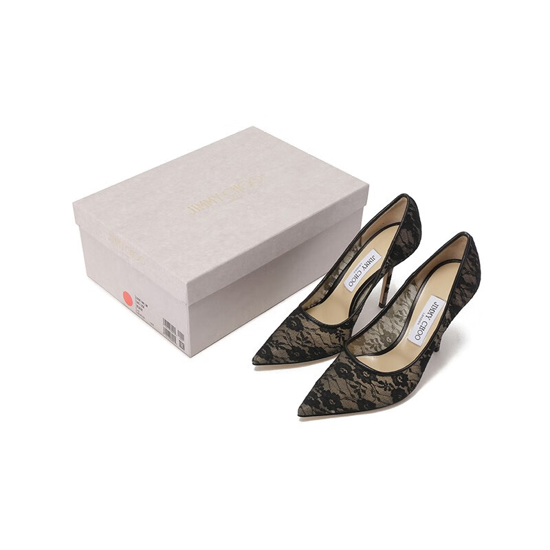 【Jimmy Choo周仰杰 高跟鞋】Jimmy Choo/周仰杰 女士织物蕾丝尖头高跟鞋 LOVE 100 LAC【正品 价格 图片】 - 寺库网