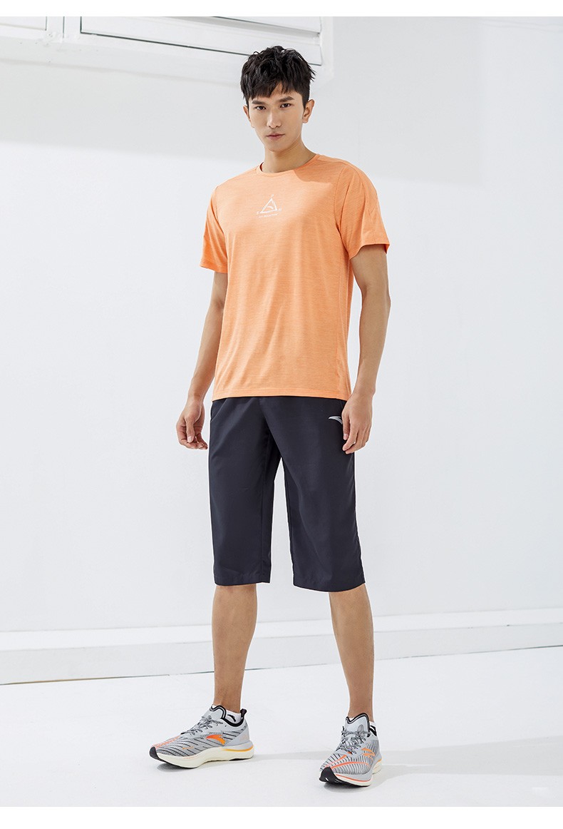 安踏速干裤运动裤男士2022夏冰丝七分短裤跑步休闲中裤薄款裤子1基础