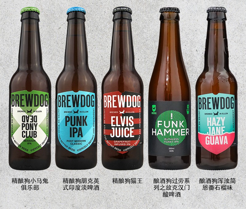 英国进口精酿啤酒 酿酒狗系列啤酒 brewdog 酿酒狗迷失拉格啤酒330ml*