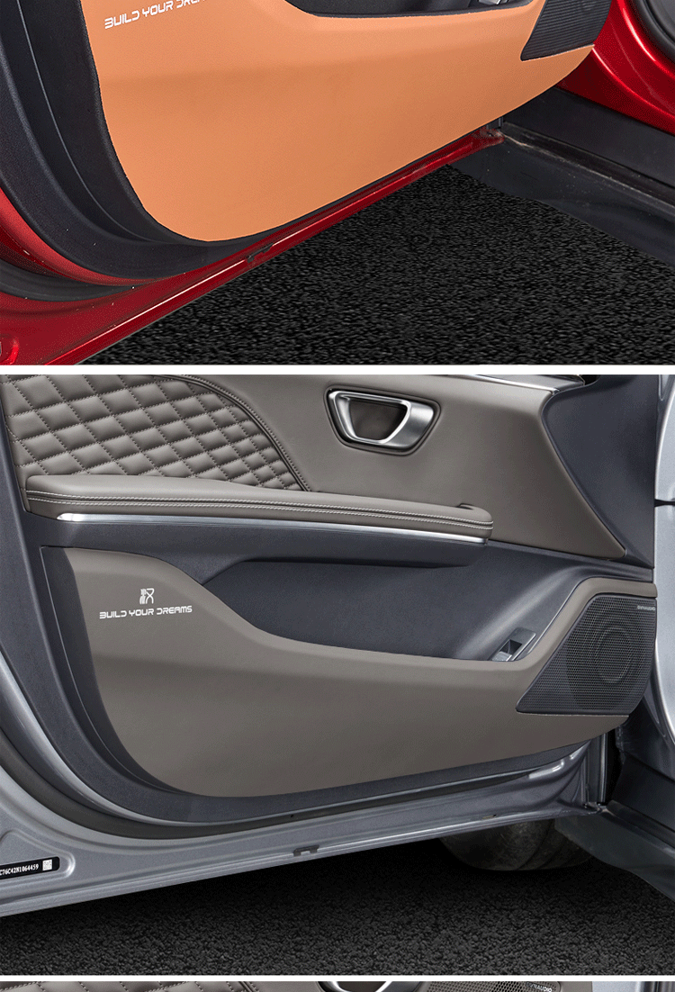 达珀德 适用于20-22款比亚迪汉dmi车门防踢垫ev改装专用内饰门板保护