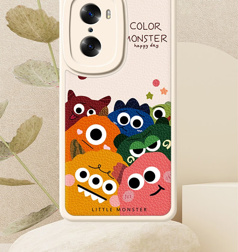 田来也 红米note12pro 手机壳5g卡通小怪兽小米note12全包防摔小羊皮