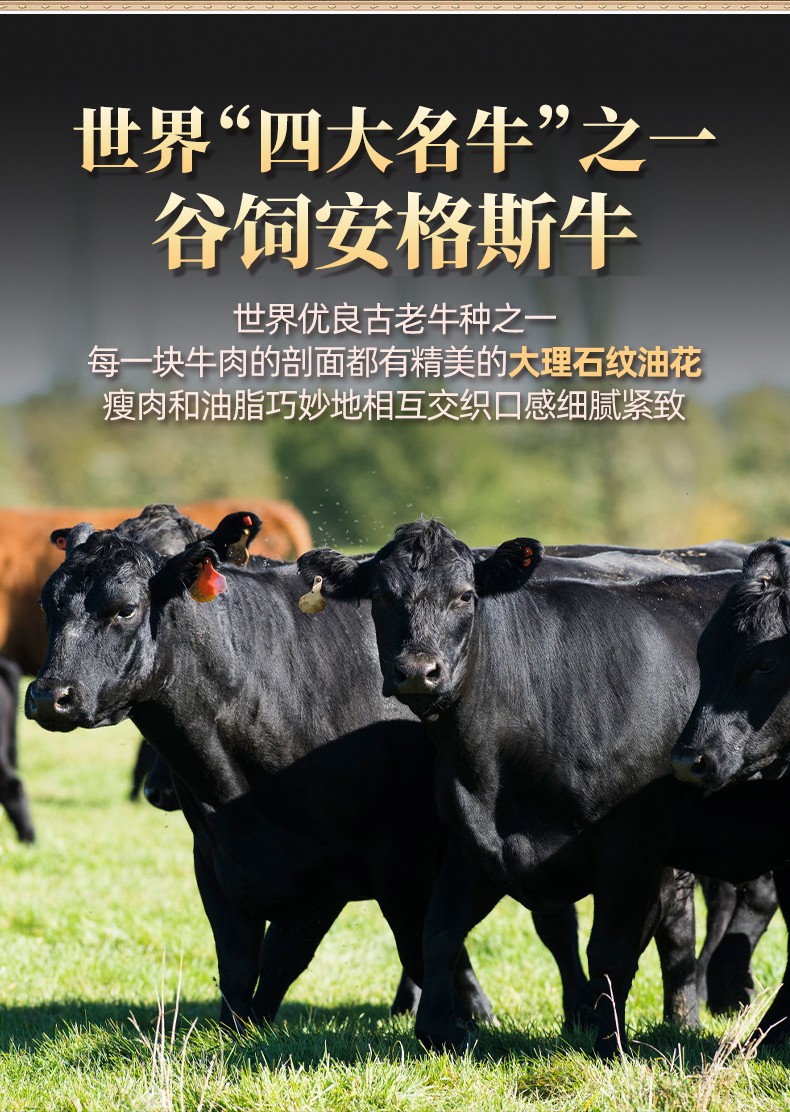 国产产品形态:实物品种:安格斯牛净重:1000g及以上原产地:浙江饲养