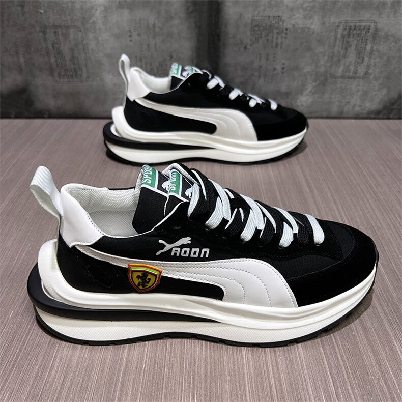 parkaanf欧洲站奢侈品牌男鞋夏季新款透气运动鞋男轻奢百搭老爹鞋男士