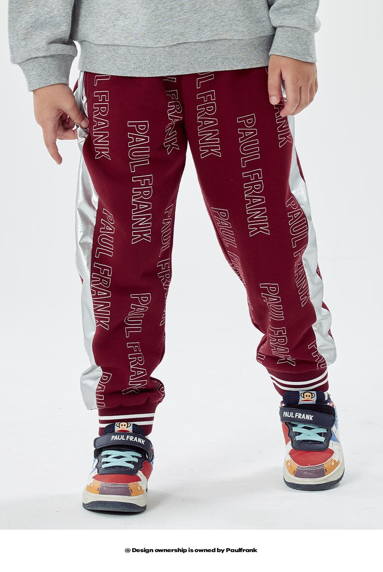 大嘴猴(paul frank)童装儿童休闲裤男女款儿童裤子秋季中大童女童新品