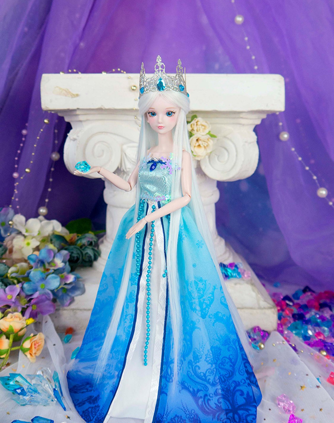 叶罗丽娃娃女孩公主玩具洋娃娃冰公主罗丽灵公主精灵梦仙子29厘米礼盒