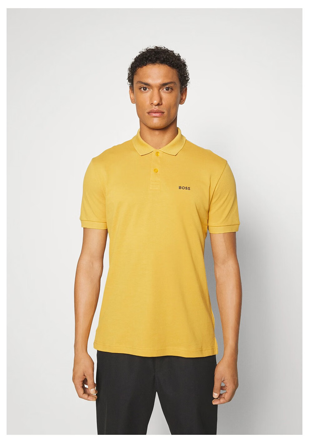 雨果博斯(hugo boss) 雨果博斯男装 男士棉质刺绣徽标翻领短袖polo衫 