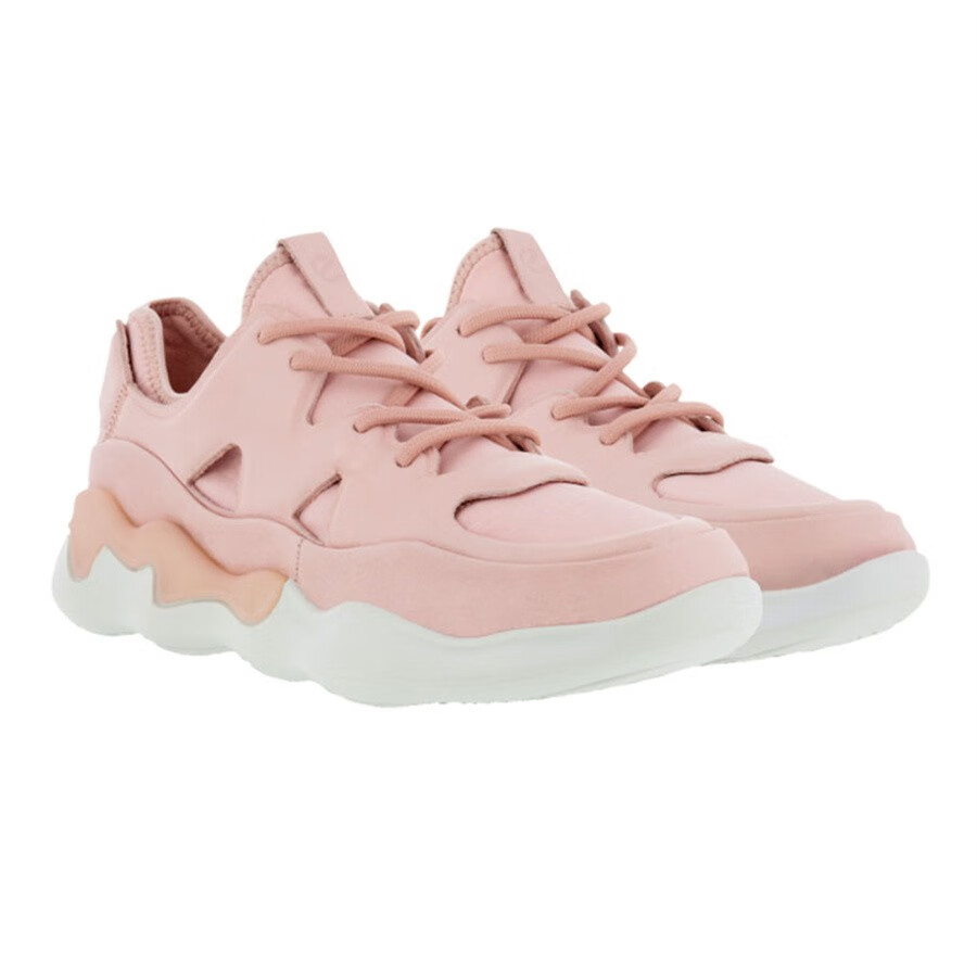 ecco爱步 elo女式运动鞋 女休闲时尚老爹鞋轻便跑步 波浪形鞋底舒适