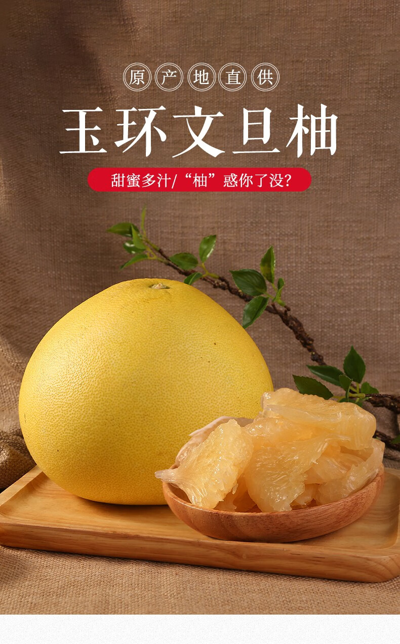 台州玉环文旦柚子水果礼盒(官方地标) 浙江白心蜜柚特大果 超甜楚门