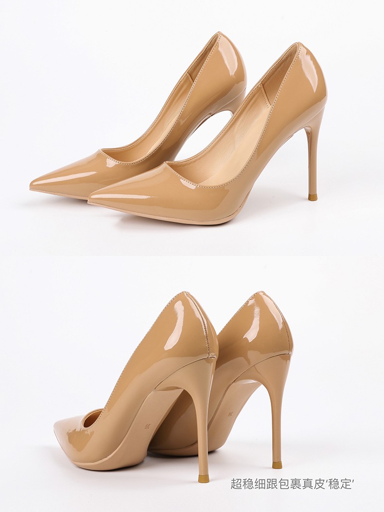 奢迪卡奢侈品牌女鞋高跟鞋女细跟2022年夏季新款尖头浅口日常通勤单鞋