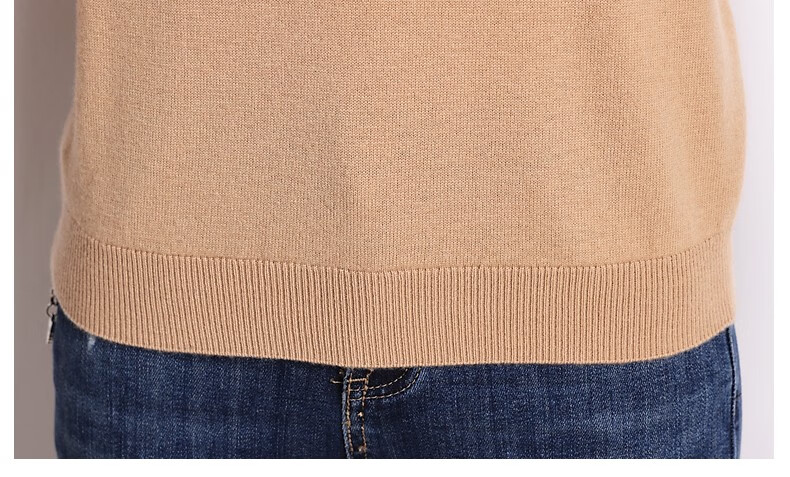Hengyuanxiang 100% Pure Wool Sweater for Women, V-Neck Loose Base Layer, Autumn And Winter Warm Fashion Knit Sweater, Women's Top 31