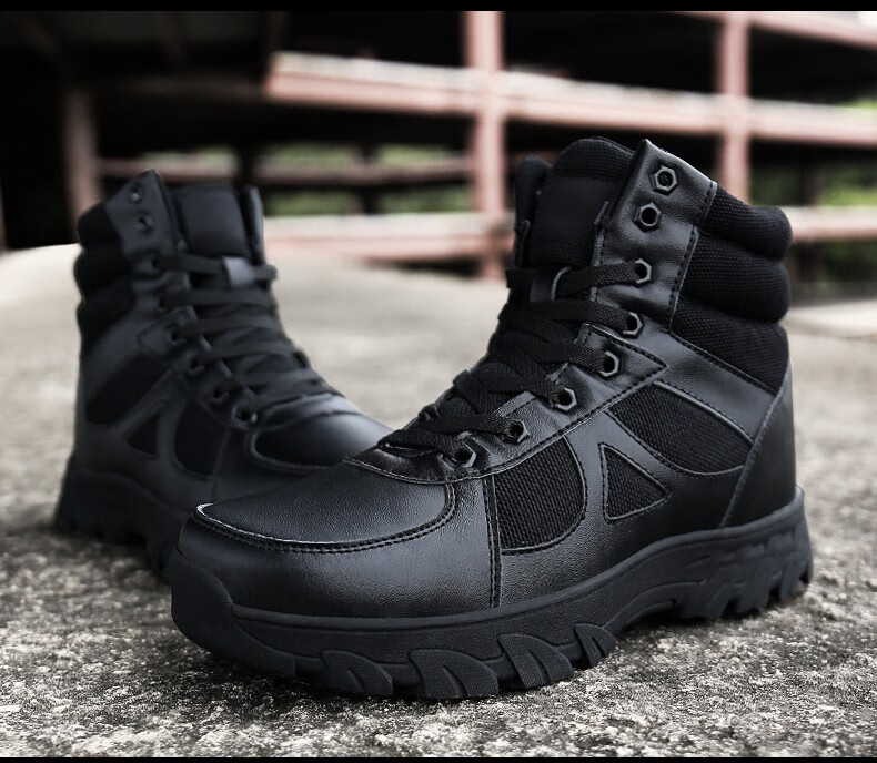 歌洛弥狄(gilormdi)品牌作战靴男冬季迷彩作战训练鞋加绒防滑耐磨作训