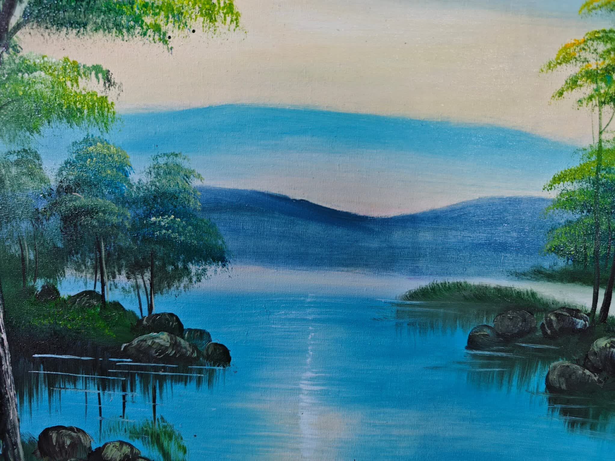 山水风景,纯手绘油画ysp6