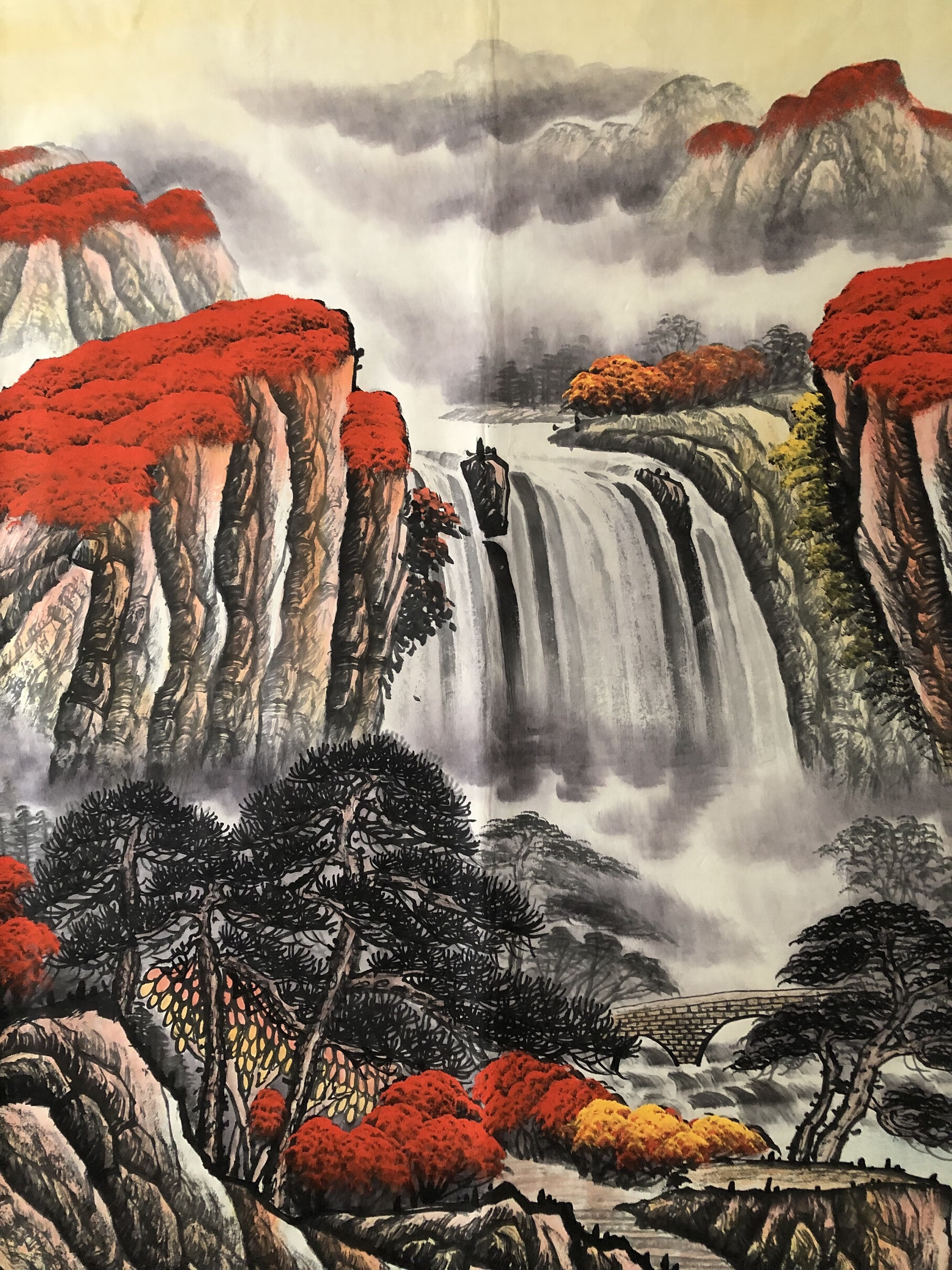 鸿运当头,八尺横幅纯手绘作品编号为ysp11