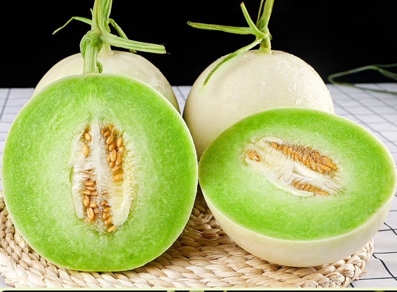 南汇冰激凌玉菇甜瓜 新鲜冰清玉菇蜜瓜甜瓜时令水果 精选玉菇甜瓜4颗