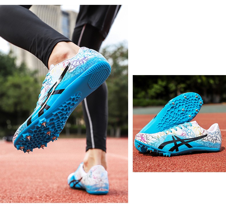 绛天百米竞速跑鞋学生中长跑体育钢钉钉鞋田径短跑冲刺鞋男女钉子鞋