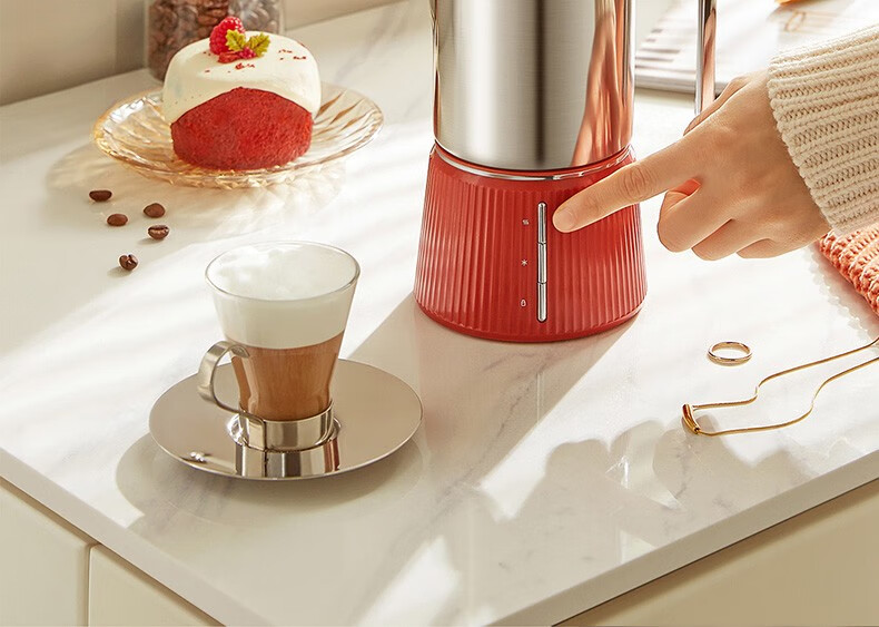 小米有品心想咖啡奶泡机电动打奶器家用全自动打奶泡器牛奶加热器冷热