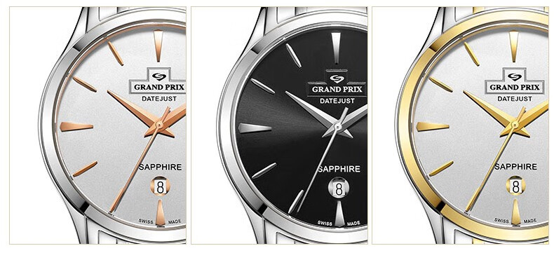 格林(grand prix) 【送男友】瑞士手表男 进口石英机芯男士手表 舒