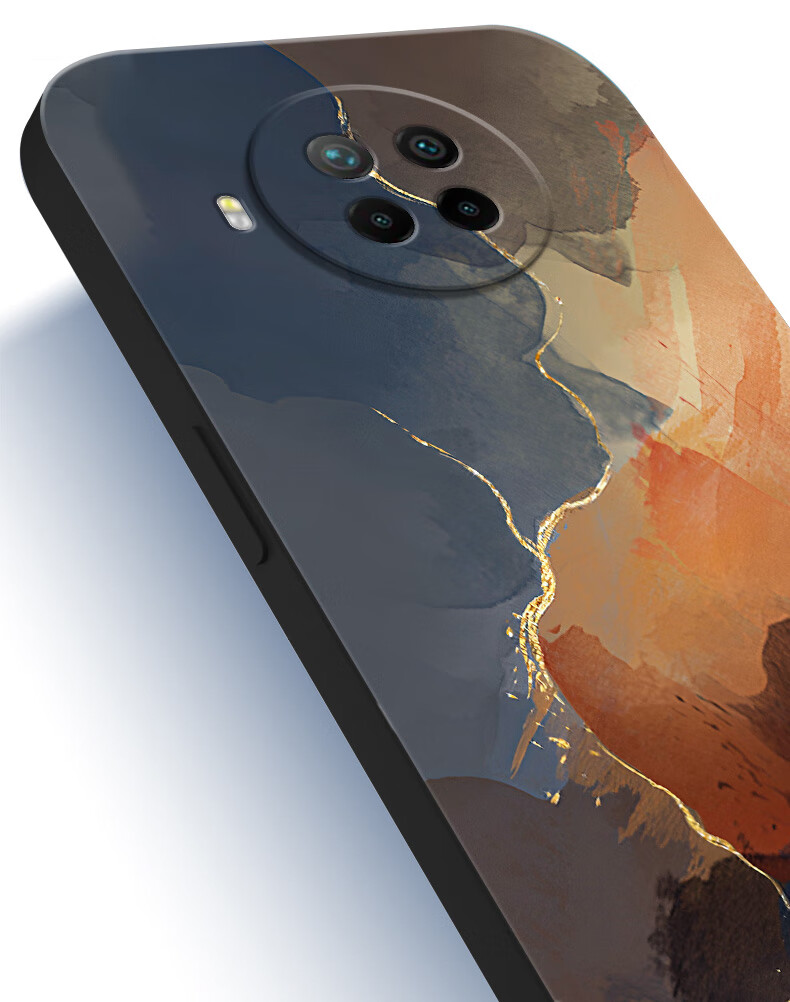 图瑶 红米note9手机壳redminote9pro保护套5g液态硅胶4g抽象水彩男女