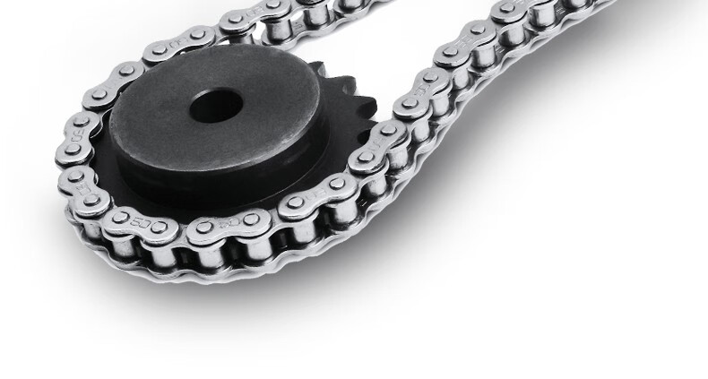 工业传动链条短节距精密滚子链条单排滚子链双排套筒链单排链条接头