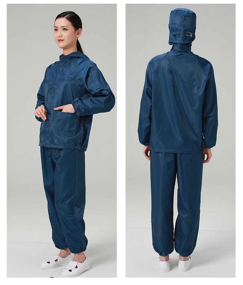 佳瑞捷连帽分体静电服防尘服套装男女电子厂车间防尘工作服水洗防静电