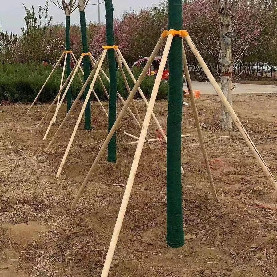 绿化支撑杆树木苗木支撑架固定器大树防风支架圆木松木杨木棍木杆树木