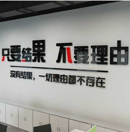 只要结果不要理由励志墙贴画公司企业文化墙自粘装饰卧室标语宿舍办公