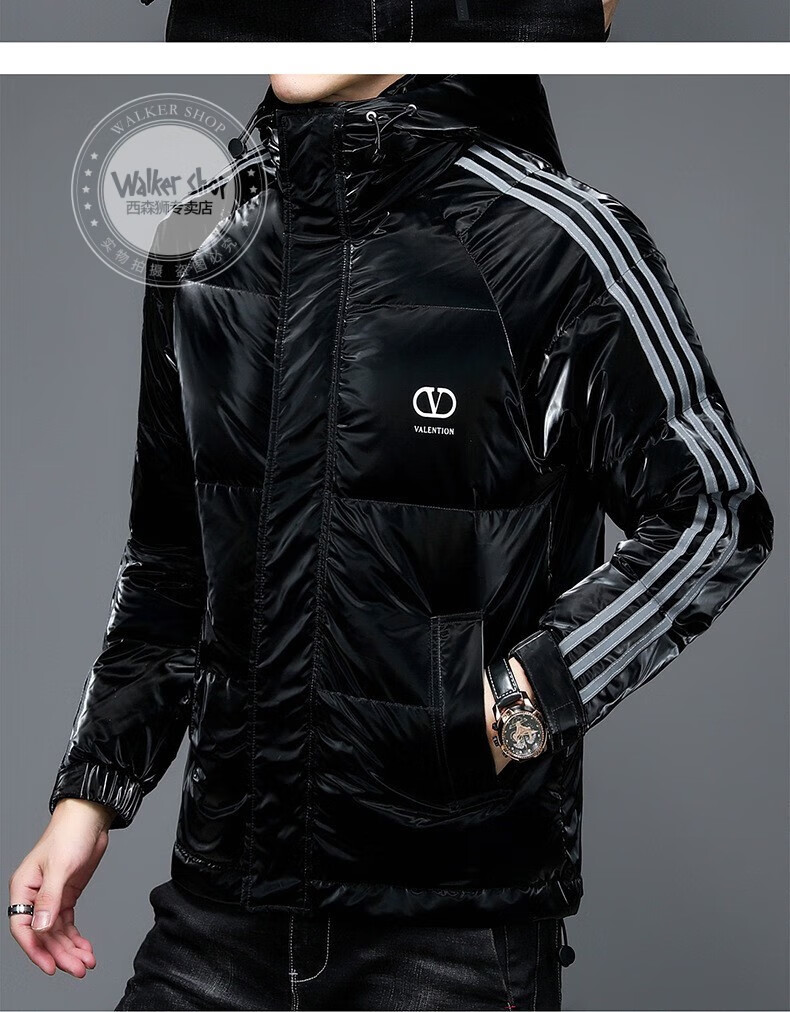 奥卡索 walker shop 2022冬闲夹克羽绒服男装中青年男式羽绒服时尚