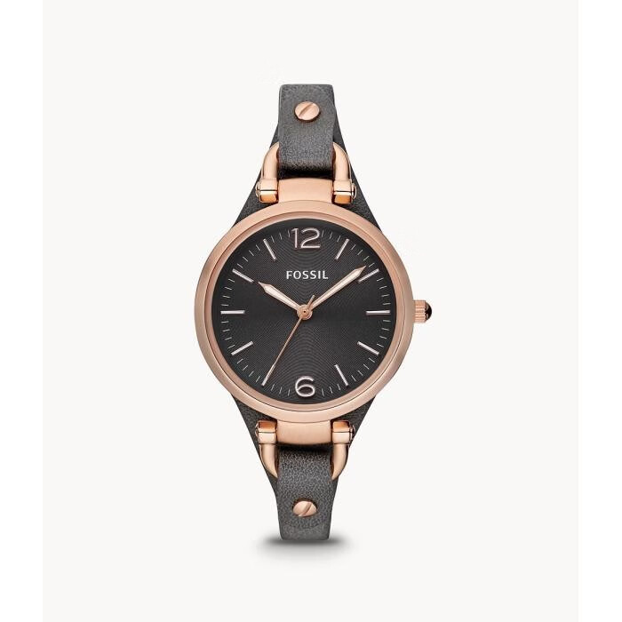 化石(fossil) 女士手表石英机芯皮革表带50米防水32mm表盘精致商务