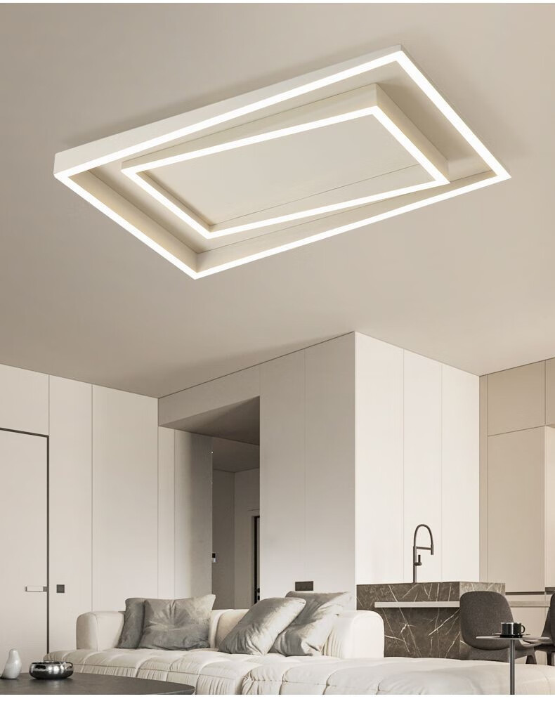 清瑶 客厅吸顶灯创意几何矩形卧室书房灯2022年新款简约现代家用灯饰